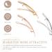 Lurrose Hair Clips for Girls - 6-Piece Set (Golden Silver Rose Gold) - Narrow Long Springs Smooth Surface International Shipping - Buy Online on GoSupps.com