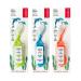 RADIUS Kidz Toothbrush Children's Right Hand BPA Free ADA Accepted Designed to Clean Teeth & Gums for Children 6 Years & Up - Green Blue Orange - Pack of 3 Green/ Blue/ Orange