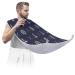 Beard Bib Apron Beard Bib Hair Catcher for Men Shaving and Trimming Non-Stick Waterproof Beard Cape Grooming Cloth Anchors Rudder Pattern