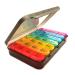Weekly Pill Box 4 Times a Day Large Pill Organizer Medicine Case with 28 Compartments for Medication Vitamin Fish Oil Supplement