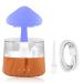 Rain Cloud Humidifier Colorful Light Raindrop Aroma Diffuser Humidifiers with 7 Color Changing Lights and Water Drop Sound for Home Desk Bedside(wood)