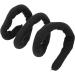 Spiral Lock Hair Ties Bendable Long Dreadlock Ponytail Holder for Thick Curly Hair Pure Black - Buy Online on GoSupps.com