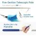 Shop Songway Interactive Cat Toy Pen - Retractable Feather Rod with Bells & 6 Replacement Springs | Ideal for Engaging & Entertaining Cats - Blue - Buy Online on GoSupps.com