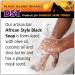 DST African Style Black Rock Egyptian Musk Bar Soap 3-Pack for Darker Skin Tones - 4.5oz Each with Sea Salt, Olive Oil, Coconut Oil, Shea Butter - Buy Online on GoSupps.com