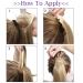 Ponytail Extensions - Clip-In Corn Wave Hair Parts | Cheap Real Hair 20 (50cm) 90g #BleichBlonde & #Blonde-1 - Buy Online on GoSupps.com