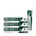 President President CLASSIC TOOTHPASTE KIT for daily use. Anti-plaque anti-decay remilling and antihalitosis. With vegetable extracts of lemon balm sage chamomile. RDA 50. 3 x 75 ml