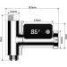 Shower Thermometer LED Digital Display | Baby Bath Water Thermometer | 360 Rotating Screen | Celsius/Fahrenheit Display | Home Bathroom Kitchen | Silver - Buy Online on GoSupps.com