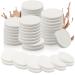 Vmiapxo 48 Pieces White Makeup Sponge  Cosmetic Sponge Round Foam Pad  Compact Facial Powder Puff  Beauty Makeup Foundation Powder Blender for All Skin Types Wet and Dry Dual Use 48 Count (Pack of 1) White
