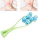 Melon Seed Face Massager - V Shaped Tightening Tool for Cheeks Neck & Chin | Portable Design for Face Legs & Arms (Blue - Buy Online on GoSupps.com