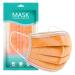 Disposable Face Cover 3-Ply Outdoor Breathable Mouth Protection Bandanas for Women and Men 10PC Orange