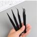 4pcs Anti-Static Stainless Steel Tweezers Set - Essential Beauty Tools for Eyebrows | International Shipping Available - Buy Online on GoSupps.com