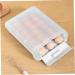 Uonlytech Kitchen Storage Box Storage Plastic Drawers Storage Drawers Plastic Egg Supply Food re-usable White 33X25X8cm - Buy Online on GoSupps.com