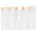 BIUDECO 100pcs Disposable Eyeliner Brush Makeup Brush Applicator Make up Kit Makeup Applicator White Nylon