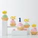 Set of 24 Crown One Cupcake Toppers Blue&Gold Glitter Number 1 Sign Cupcake Picks 1st Birthday Cake Decorations Anniversary/Baby Shower Party Supplies - Buy Online on GoSupps.com
