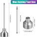 2 Pieces Wax Carving Tools Stainless Steel Cap Wax Tool Metal Wax Tool for Fits All 10 mm  14 mm and 18 mm Fittings Wax Tools (Silver  Rainbow) - Buy Online on GoSupps.com
