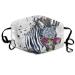 Mask Zebra Funny Splash Watercolor Zebra With Sunglasses Polyester Anti Dust Face Mask-Washable And Reusable Mask For Cycling Camping Outdoor
