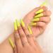 Sethain Glossy Glitter False Nails Green Fake Nail Rhinestone Long Full Cover Coffin Press on Nails for Women and Girls (Green Shade) - Buy Online on GoSupps.com