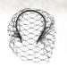 Minkissy Black Fascinator Veil - Gothic Bird Cage Headdress for Bride Wedding & Masquerade Ball - Buy Online on GoSupps.com