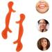 SOESFOUFU Facial Lifting Device Orthotics Smiling Maker -lift Exerciser Mouth Slimmer Shaper Cosmetology Kit Silicone Slimmer Facial Exerciser Smiling Training Brace Lip Man Neck Silica Gel 11.5X2.5cm Orange - Buy Online on GoSupps.com