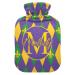 Used heat bottle with Fleur de Lis symbol with reference personalized hot water bottles for pain relief individual water heating pillows heating pillows for cramps 1 l