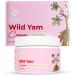 Wild Yam Cream - Natural Relief for Menopause Symptoms and Hormone Balance - Vegan Enriched with Red Clover Extract Coconut Oil & Vitamin A - Perimenopause Symptoms and Dry Skin Relief 118ml