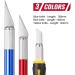 Rexbeti 16 Piece Precision Hobby Craft Knife Set with 10 Refill SK5 Blades - Ideal for Halloween Pumpkin Carving, Art Modeling, Scrapbooking and Sculpture - Buy Online on GoSupps.com