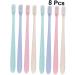 Frcolor 8-Piece Vegan Organic Travel Toothbrush Set - Portable Gum Care Brushes for Couples & Camping - Buy Online on GoSupps.com
