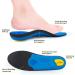 Strong Arch Support Insole for Foot Fatigue & Heel Soreness Relief | Unisex Insert (UK 6/Size 25cm/9.87in/Blue) - Buy Online on GoSupps.com