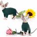 Hjyokuso Sphynx Cats Clothing | Soft & Breathable Cat Sweater for Sphynx Cornish Rex Devon Rex Peterbald | Warm Cat Wear with Four Legs - XL Green - Buy Online on GoSupps.com