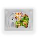Kids Plates Baby Suction Placemat - SILIVO Non Slip Silicone Toddlers Placemat with Suction Cups for Babies Kids and Children - (10"x7.8"x1.1") Grey Elephant