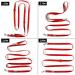Kuri Pai 3m Comfortable Dog Leash for Large Dogs | Sustainable Bamboo Rehabilitation Leash - Red (L 280cm x 2.5cm) - Buy Online on GoSupps.com