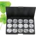SOESFOUFU 15 Empty Eyeshadow Palette Empty Eyeshadow Case Empty Cosmetic Travel Cosmetic Case Silver - Buy Online on GoSupps.com