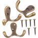 Alipis 6 Pcs Coat Hook Heavy Duty Coat Hangers Towel Hangers Hat Hook Copper Wall Hanger Copper Hook Metal 6.4X4.3CMx2pcs As Shownx2pcs - Buy Online on GoSupps.com