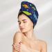 Dinosaurs Adventure Microfiber Hair Towel - Super Absorbent Coral Velvet Wrap for Women | Quick Dry for Long Curly & Thick Hair - Buy Online on GoSupps.com