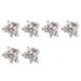 liovitor 120pcs Tooth Shaped Hanging Keychain Cute Dentistry Gift