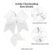 AMYDECOR 7 Inch Jumbo White Hair Bow Clips for Girls and Women - Alligator Hair Accessories - Buy Online on GoSupps.com