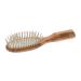Nippes Solingen Olivia Pneumatik-Haarbrush 6 Reihig |Small |Handle made of olive wood |Wooden pens made of hornbeam |Minimizes the risk of hair breakage and splite |Klein Oval 6-row |Wood pencils |Olive