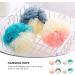 8pcs Color Matching Bath Balls & Loofah Sponges for Women - Soft Scrubber Puff for Luxurious Bathing Experience - Buy Online on GoSupps.com
