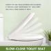 WSSROGY Elongated Toilet Seat with Built-In Potty Training Seat - Magnetic Kids Seat and Slow Close Cover - Fits Adult and Child - White Plastic - Buy Online on GoSupps.com