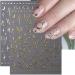 3D Sun Moon Star Nail Stickers - Holographic Laser Decals for Boho Nail Art - Rose Gold/Silver - Mythology Totem Design - 8 Sheets - Buy Online on GoSupps.com