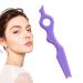 Silicone Winged Tip Eyeliner Aid - Silicone Tool Applicator Eyeliner Portable Silicone Eyeliner Stencils Ruler Multifunctional Eye Makeup Tool for Eyeliner Eyeshadow Lipstick Pochy Purple