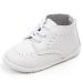 mintgreen Baby Boys Girls Shoes PU Leather Anti-Slip Rubber Sole Shoes 6-18 Months 6-9 Months White