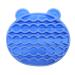 Housoutil 2 1 Makeup Brush Holder Makeup Cleaner Pad Facial Brush Silicone Holder Cosmetic Brush Cleaning Facial Scrubber Makeup Brush Drying Holder Brush Washing Mat Storage Box Silica Gel 11x10cm Blue