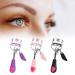 Premium Eyelash Curler with Comb - Steel Wide Angle Eye Makeup Tool for Perfectly Separated Lashes | Purple - Ideal for Girls & Women - Buy Online on GoSupps.com