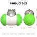INSYOO Pet Toy Tumbler Pet Slow Feeder Food Dispenser Chew Multiple Functions Leaky Interactive Toys Ball Tumbler Design Balance Pet Swinging Toy Ball for Cats Dogs Puppy(Green) - Buy Online on GoSupps.com
