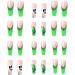 Halloween Press On Nails Medium Horror Ghost and Skull Halloween Fake Nails 24Pcs Coffin French Tip False Nails with Gel Glue Halloween Press On Nails - Buy Online on GoSupps.com