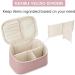 Large Pink Travel Makeup Bag Organizer for Women and Girls - Cosmetic Case for Makeup Storage (1 Pack) - Buy Online on GoSupps.com
