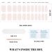 MelodySusie Qcoat Milky White Gel Nail Strips - UV Free Salon-Quality Nail Polish Long Lasting with 22 Wraps & Accessories - Buy Online on GoSupps.com