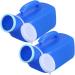 2Pcs Urinal for Men 1200ML Portable Urinal Spill Proof Pee Bottles with Lid & Handle Thick Plastic Male Urinal Large Opening Mens Urinals with Wraped Edge for Travel Hospital Blue. - Buy Online on GoSupps.com