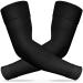 Ailaka Medical Compression Arm Sleeves for Men Women - 20-30 mmHg Lymphedema Compression Sleeves Support for Arms Pain Swelling Edema Post Surgery Recovery Tendonitis XX-Large(1 Pair) Black